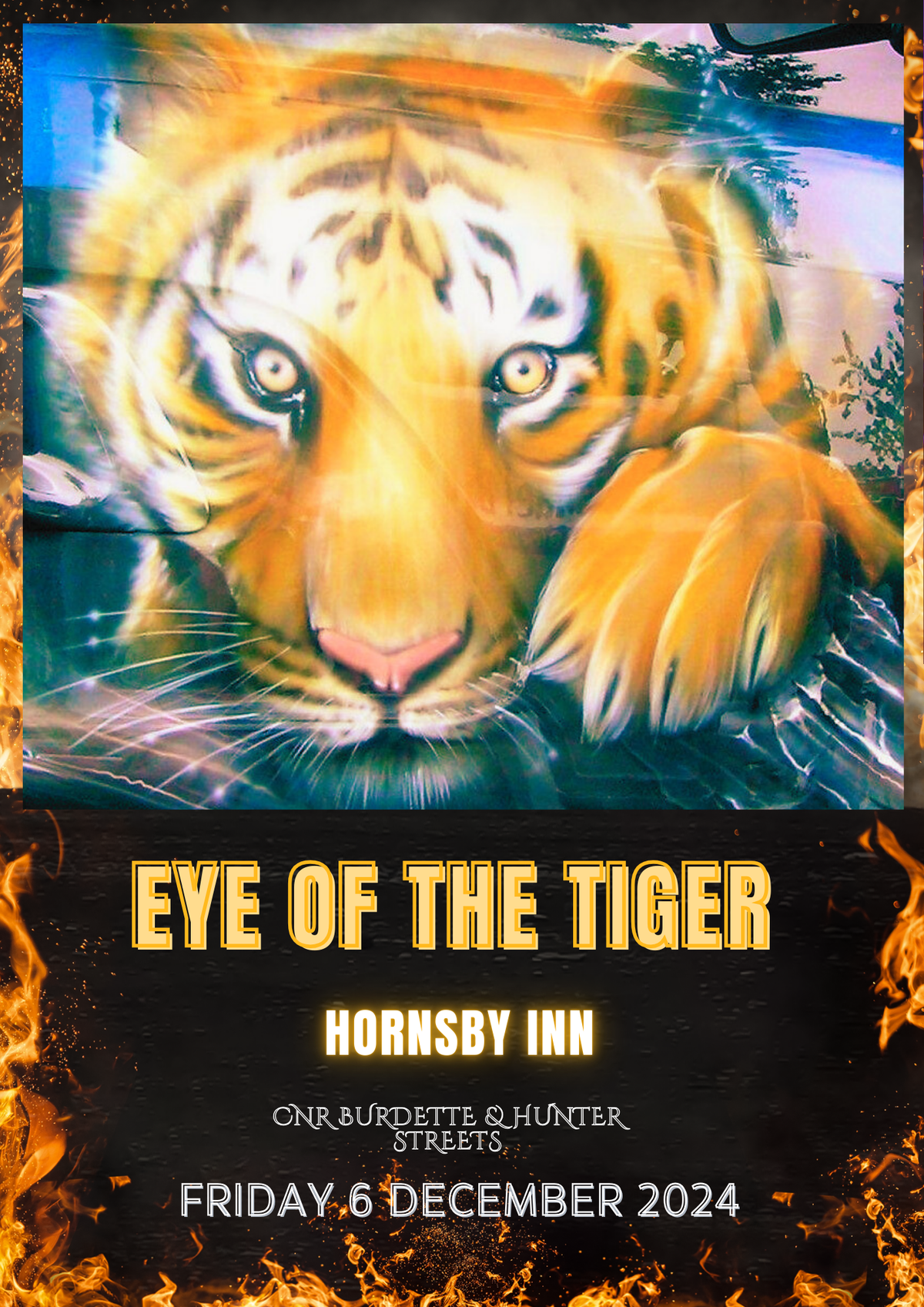Eye of the tiger, cover band in Penrith