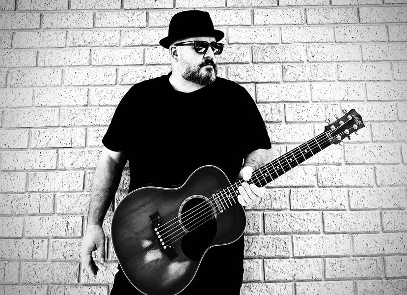 Chad Andrews, acoustic guitar and singer solo in Perth