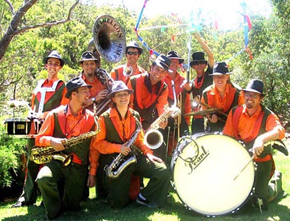 Chameleon, brass band in Perth