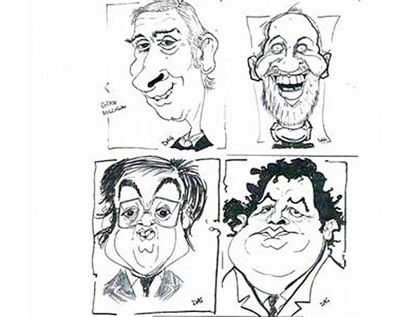 Dave Gray, caricaturist in Perth