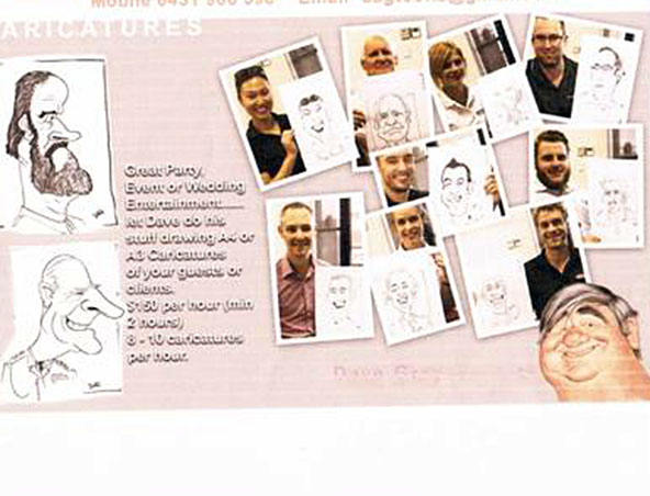 Dave Gray, caricaturist in Perth, photo 3