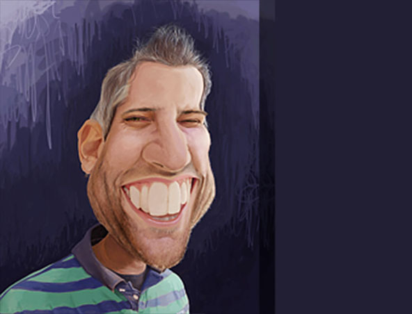 Jeremy Goodchild, caricaturist in Perth, photo 2