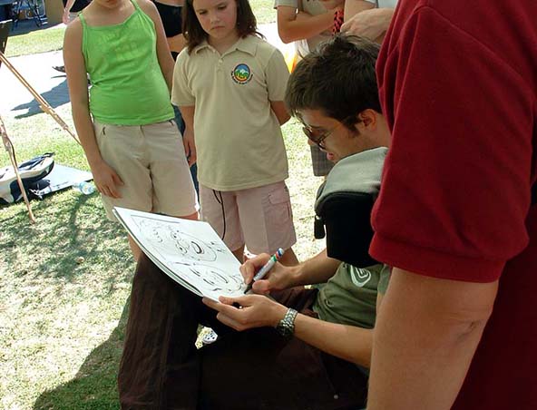 Luke Watson, caricaturist in Perth, photo 3