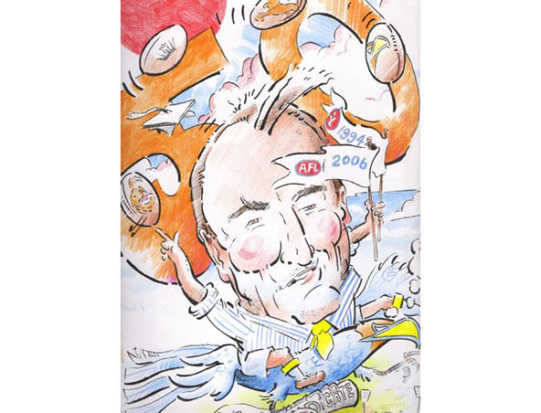 Mick Devine, caricaturist in Perth, photo 2