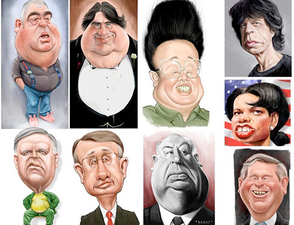 Terry Dunnett, caricaturist in Perth, photo 2
