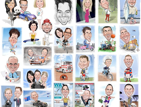 Terry Dunnett, caricaturist in Perth, photo 3