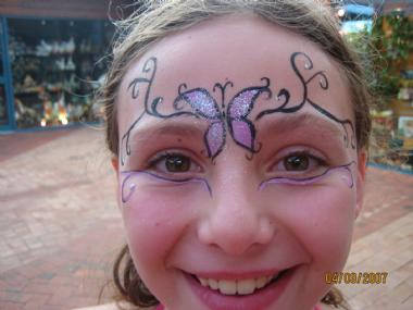 Metamorphosis Face Painting, live in Perth