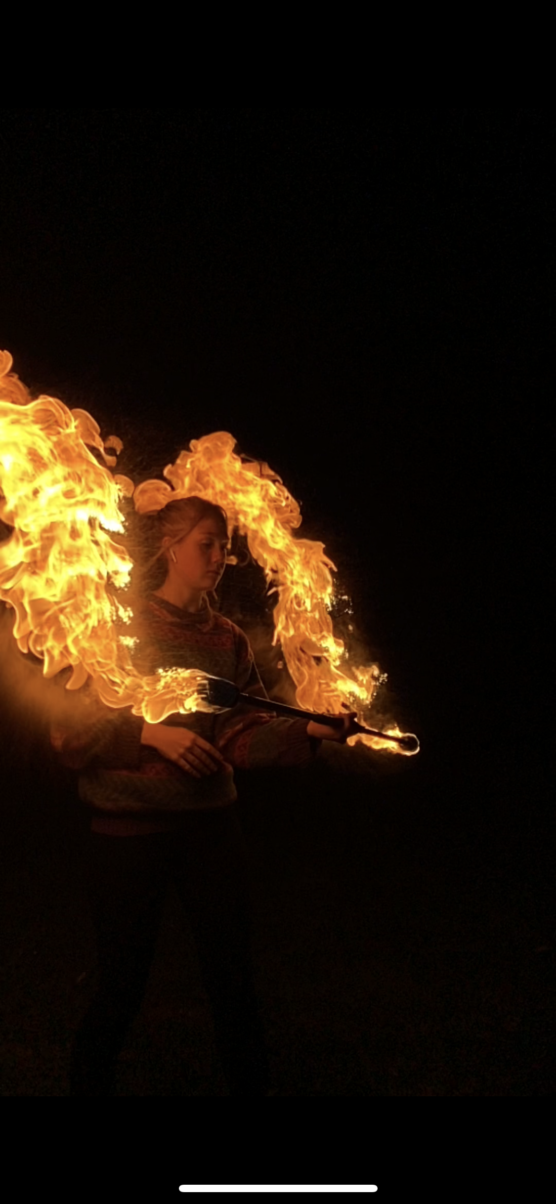 Emziflows, fire performer in Perth