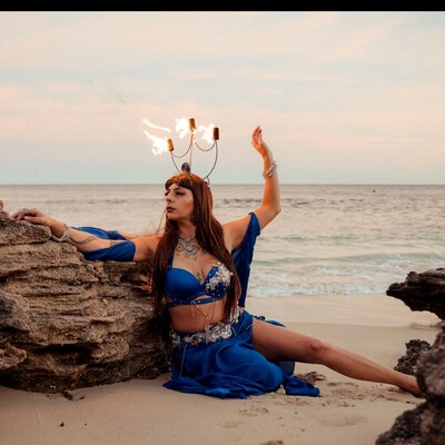 Moony Gypsy, fire performer in Perth, photo 2