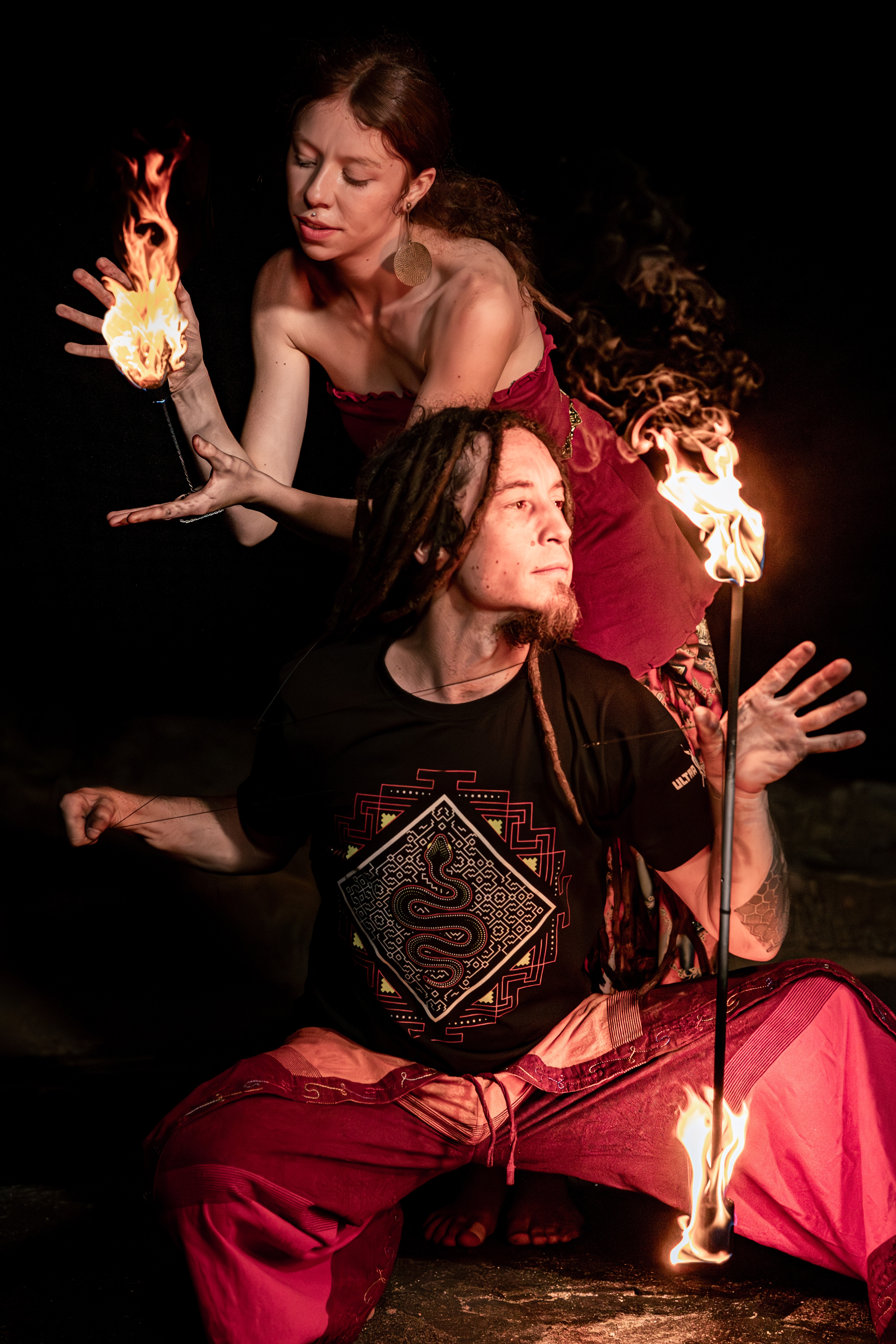 Spinifex & Sundance, fire performer in Perth