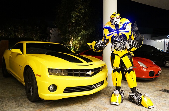 Bumblebee Transformer, impersonator in Perth