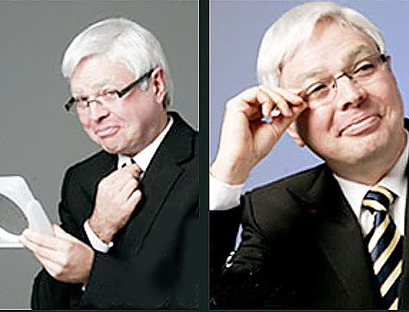 Kevin Rudd, impersonator in Perth