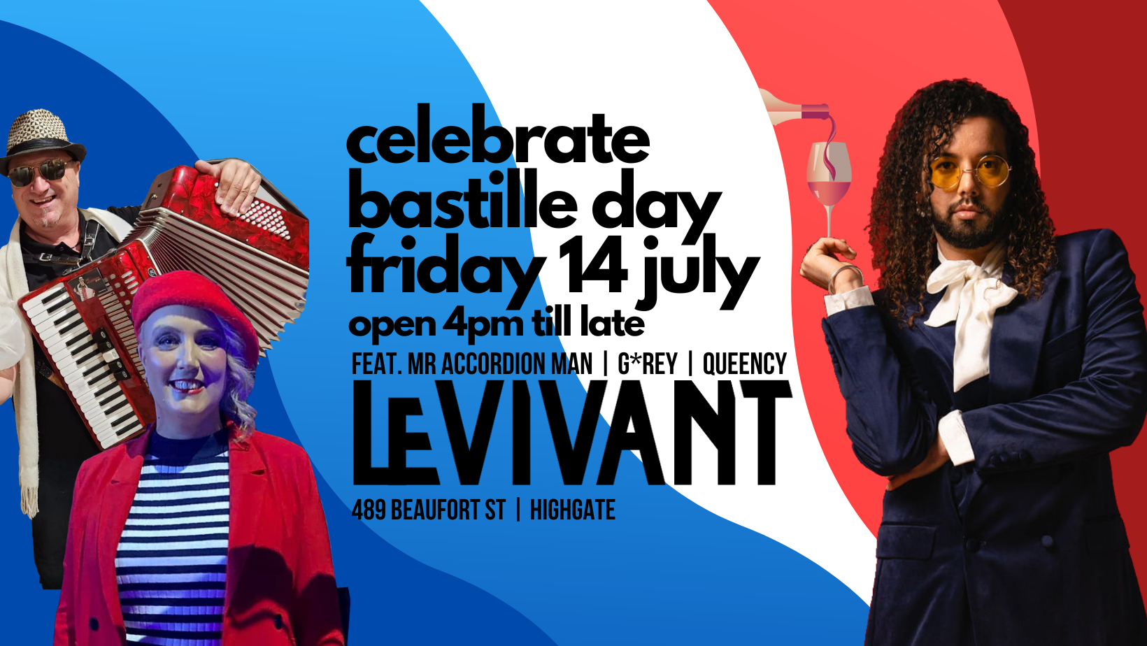 G Rey & The French Knights, musical duo in Perth