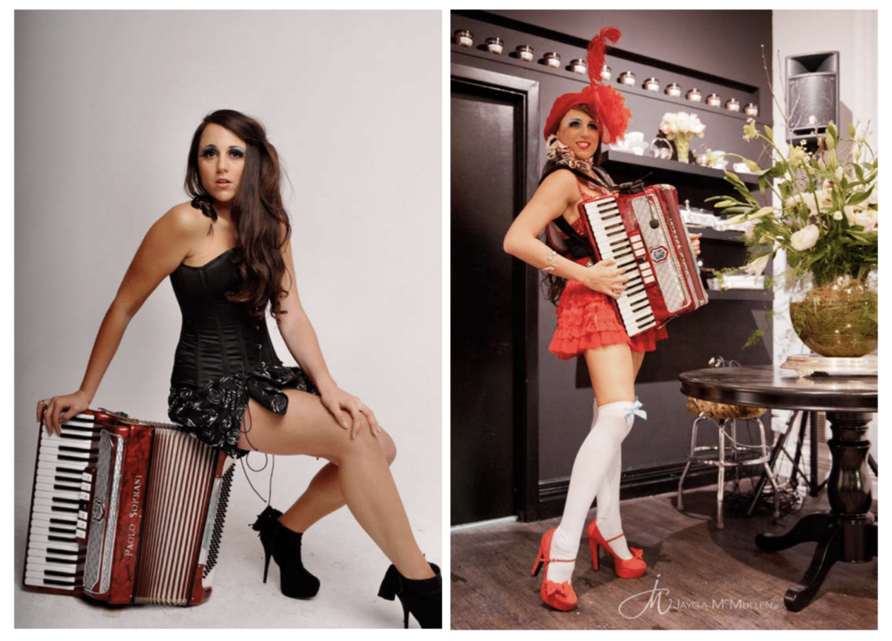 Little Miss Squeezebox, roving entertainer in Perth, photo 2