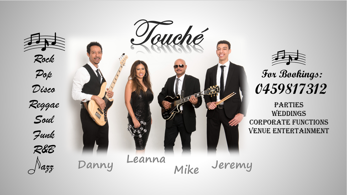Touché, wedding band in Perth