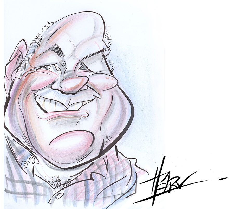 Paul Harvey, caricaturist in Richmond, photo 2