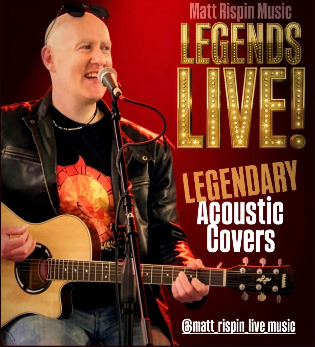 Matt Rispin, acoustic guitar and singer solo in Rural City of Wangaratta