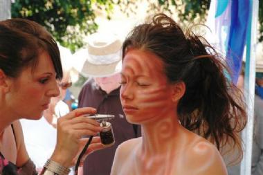 Katz Body Art, body painting in Sunshine Coast