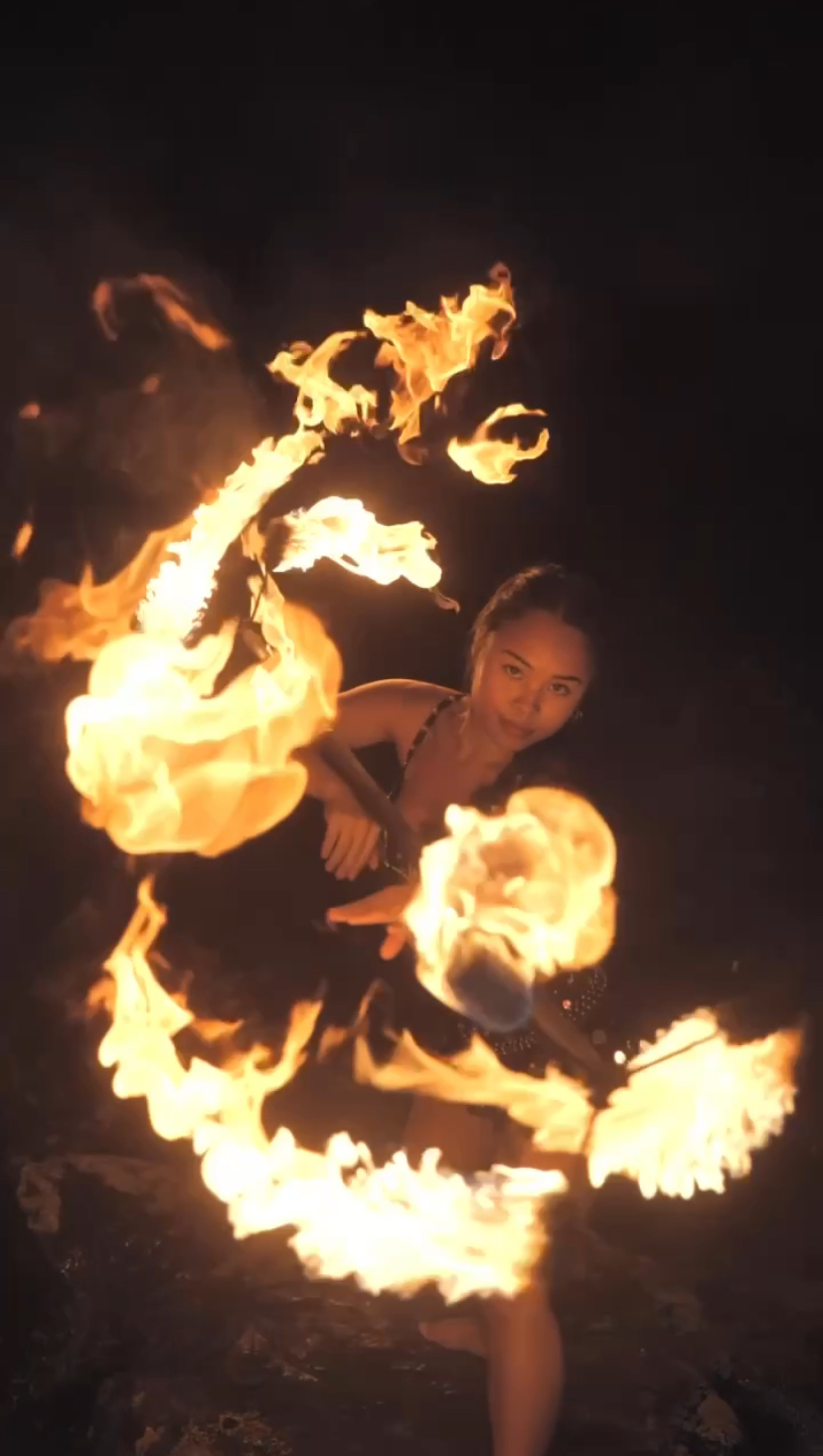 Siren, fire performer in Sunshine Coast