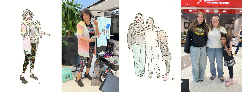 Live Sketching by Jennie Rutz, caricaturist in Sunshine Coast, photo 3