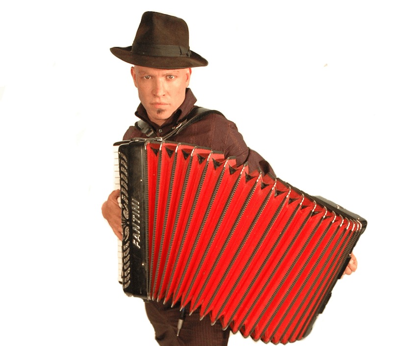 Eurotramp, accordion player in Sydney