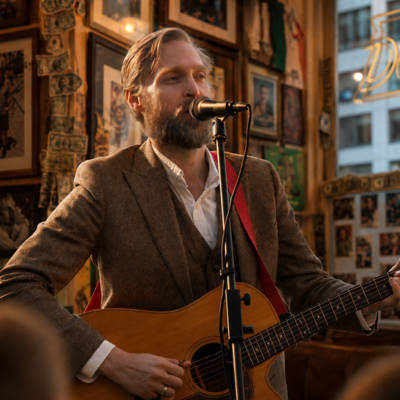 The Modern Bard, folk singer in Sydney, photo 2