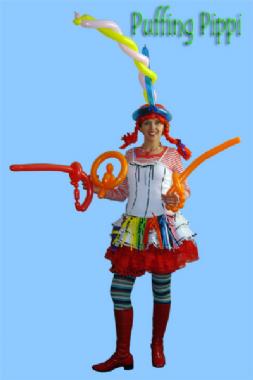 Puffing Pippi, balloon twister in Sydney