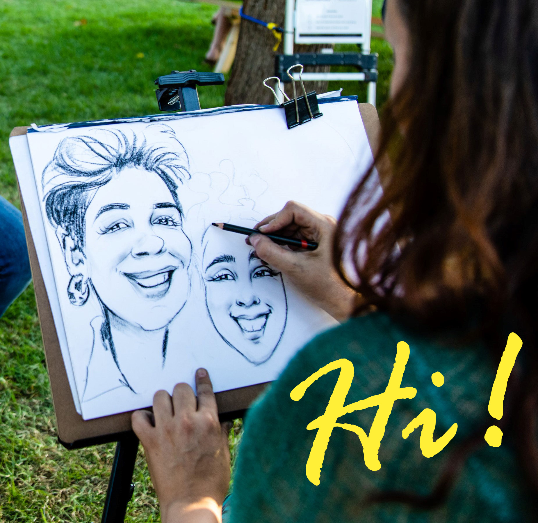 Orshi, The Cartoon Girl, caricaturist in Sydney