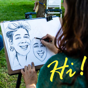 Orshi, The Cartoon Girl, caricaturist in Sydney, photo 2
