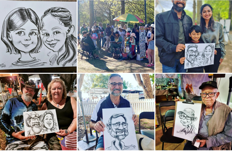 Orshi, The Cartoon Girl, caricaturist in Sydney, photo 3