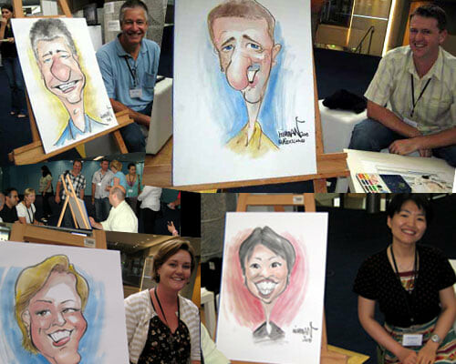 Red Faces, caricaturist in Sydney, photo 3