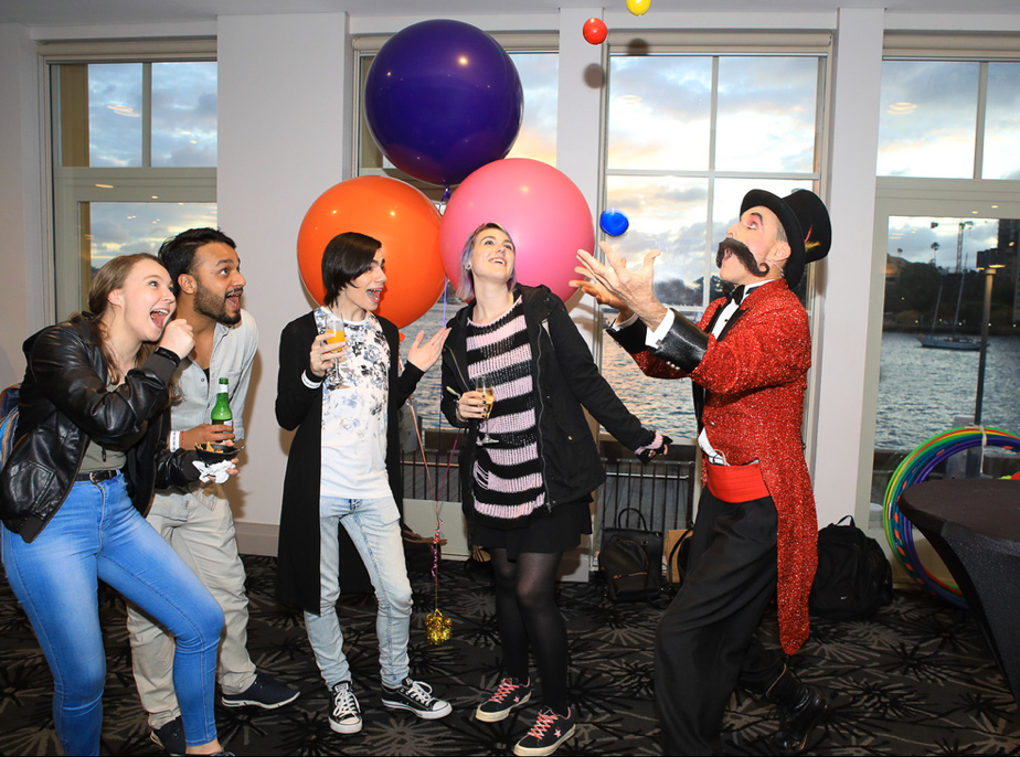 Ringmaster Nick Fury, character mc-master of ceremonies in Sydney, photo 2