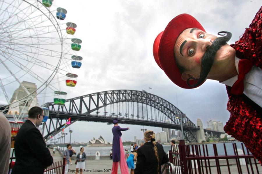 Ringmaster Nick Fury, character mc-master of ceremonies in Sydney, photo 3