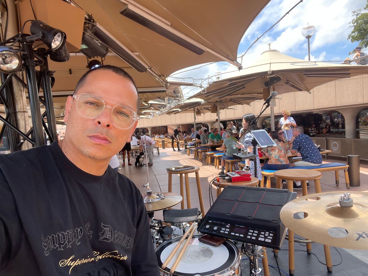 Claudio, drummer in Sydney