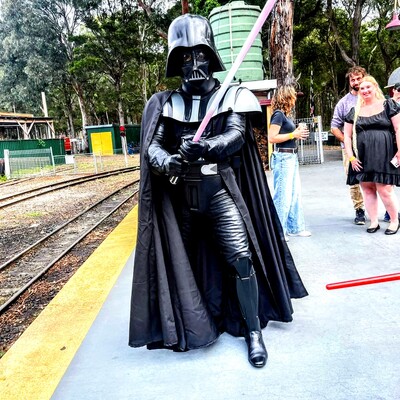 Darth Vader impersonator, costume character in Sydney, photo 2