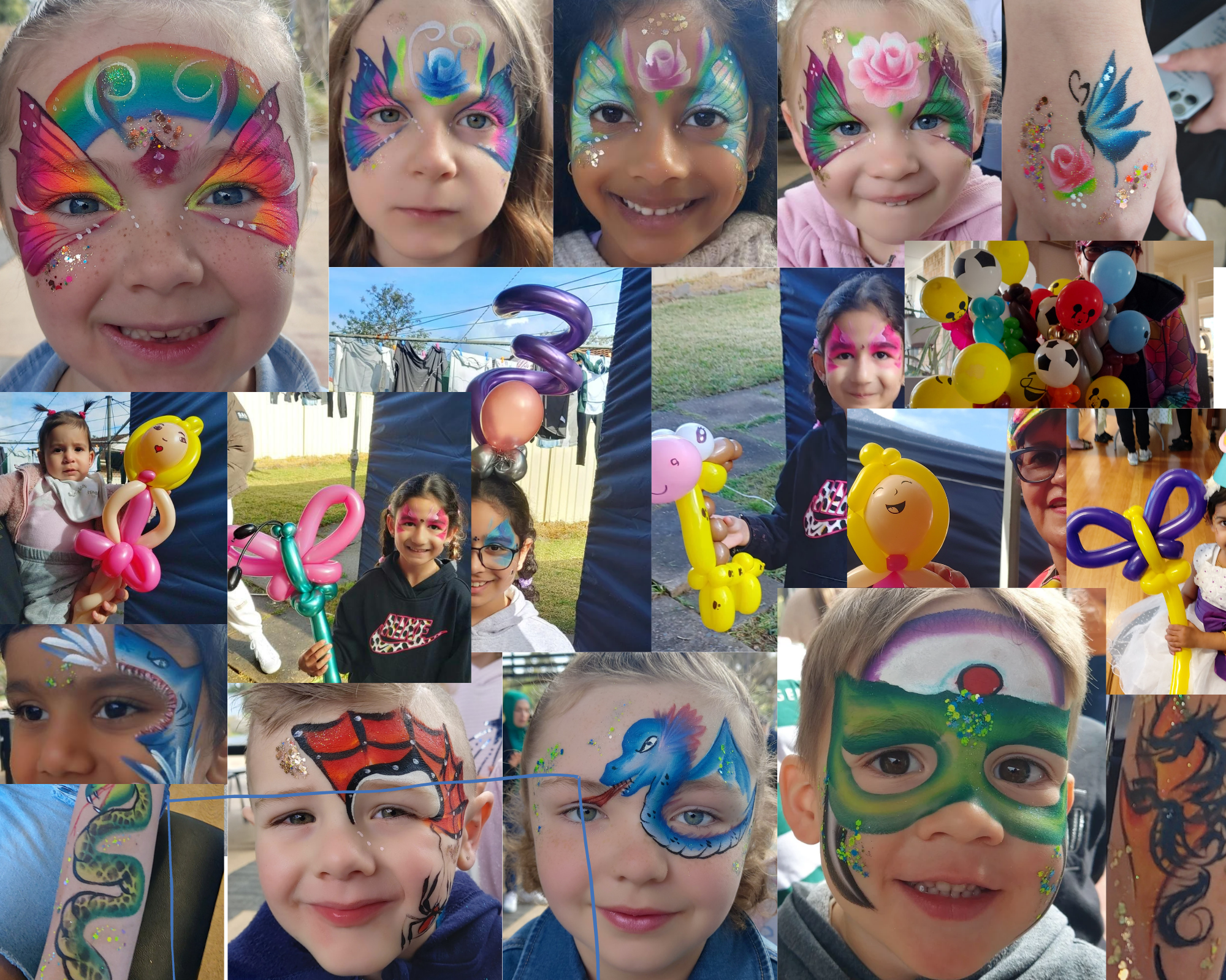 Proffesional Face Paint or Balloon twisting, face painting in Sydney