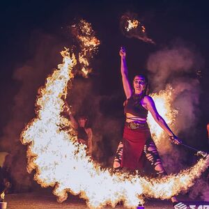 Lucifire Flow, fire performer in Sydney, photo 2
