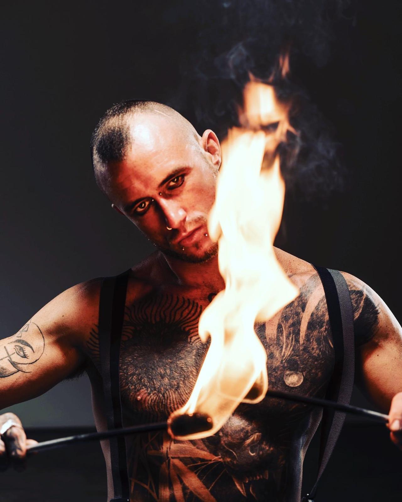 Petrol Panther - Fire Eating Sensation, fire performer in Sydney