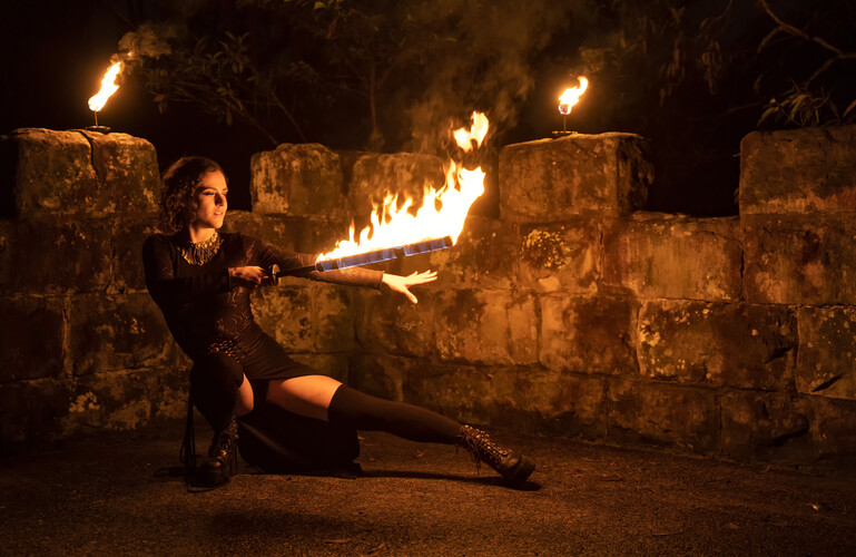 The Flow Dragon, fire performer in Sydney, photo 3