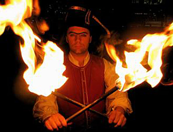 Pirate Themed Fire, firetwirler in Sydney