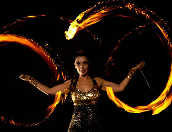 Sydney Solo Fire Twirling Show, firetwirler in Sydney