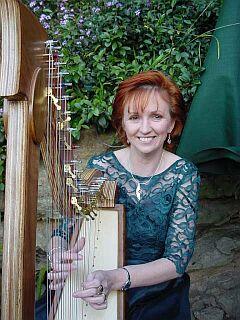 Alison Boyd, harp player in Sydney