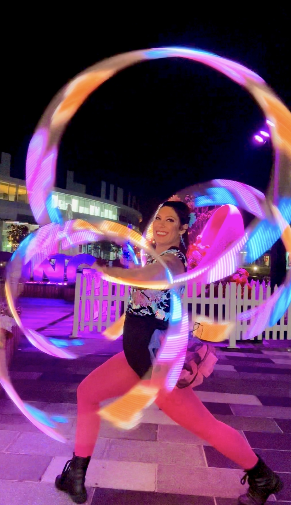 LED Hulaverse, hula hoop in Sydney