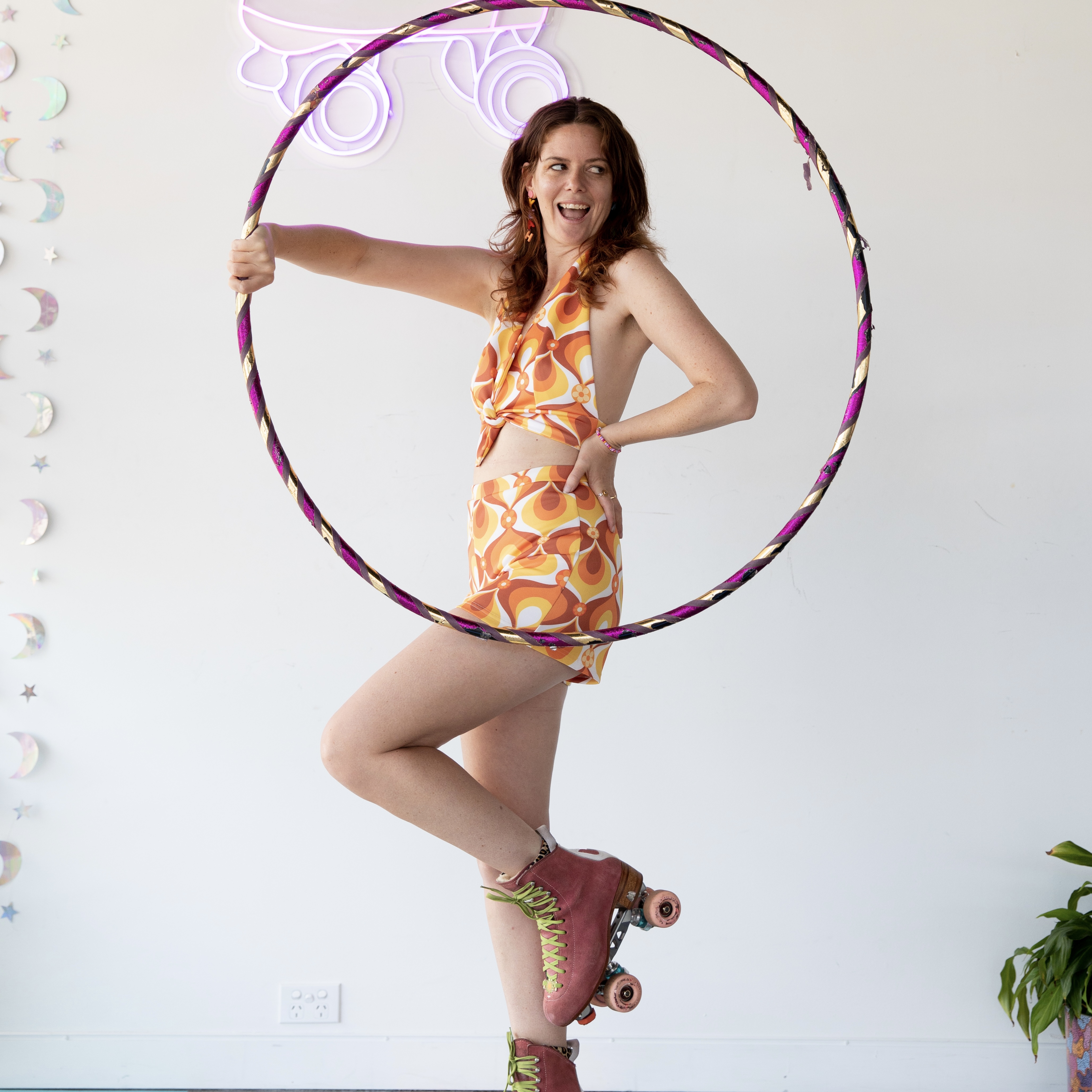 Stacey Skates Roller Skater and Hula Hooper, live in Sydney