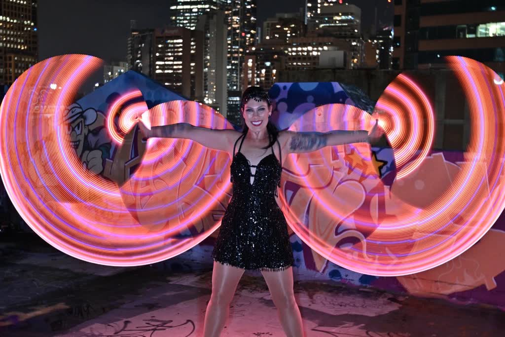 Mel - Extreme Hula Hooper, live in Sydney