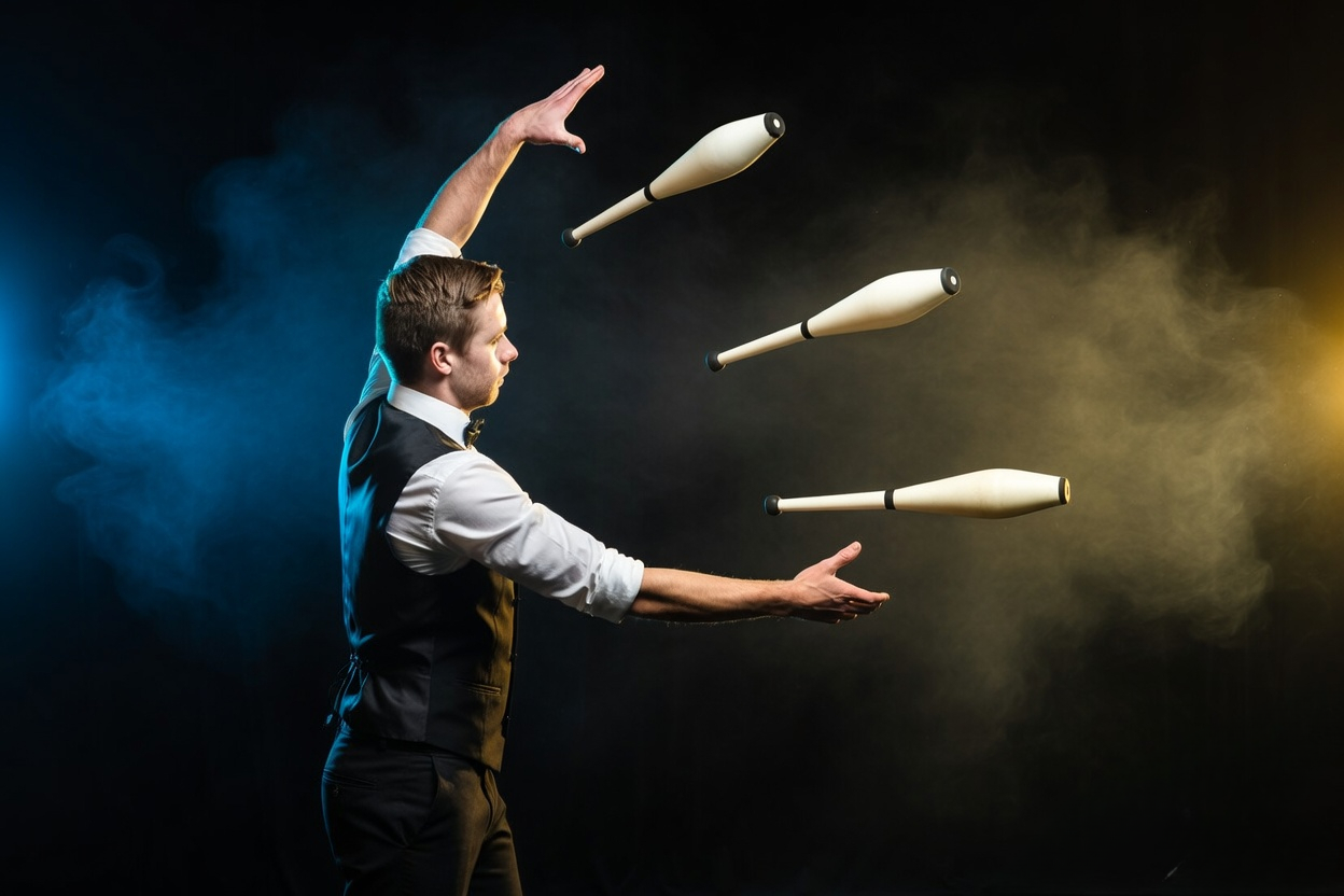 Josh Croall, juggler in Sydney