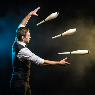 Josh Croall, juggler in Sydney, photo 2