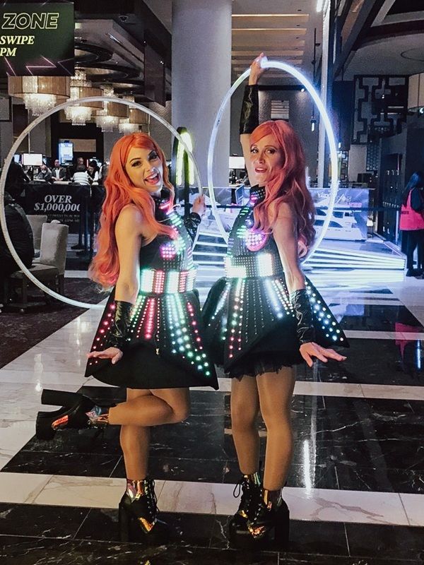 LED Fembots, led performer in Sydney