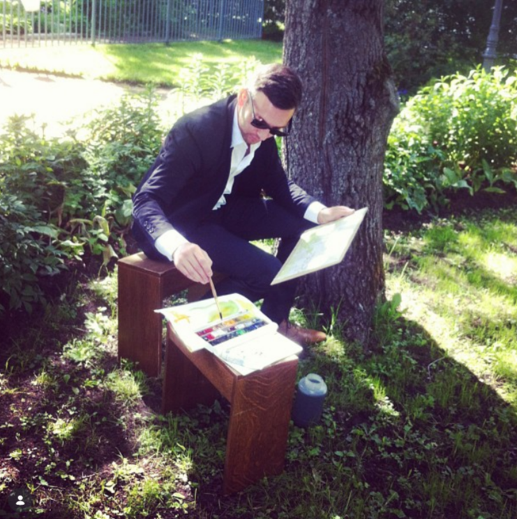 Rinat Zaripov, caricaturist in Sydney