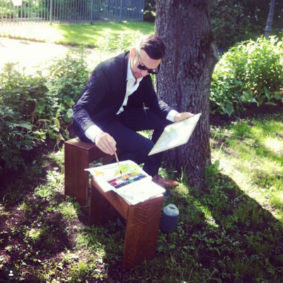 Rinat Zaripov, caricaturist in Sydney, photo 2